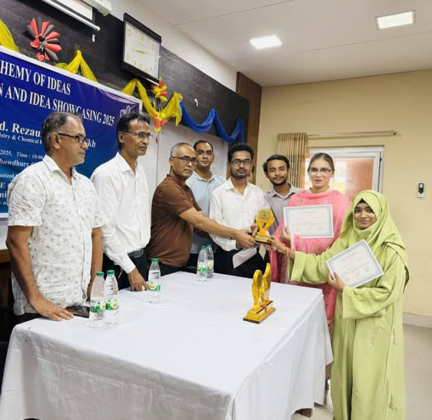 Team VaxRevo from the Department of Pharmacy, Varendra University, secured 2nd place in the Poster Presentation Competition  organized by the Departme
