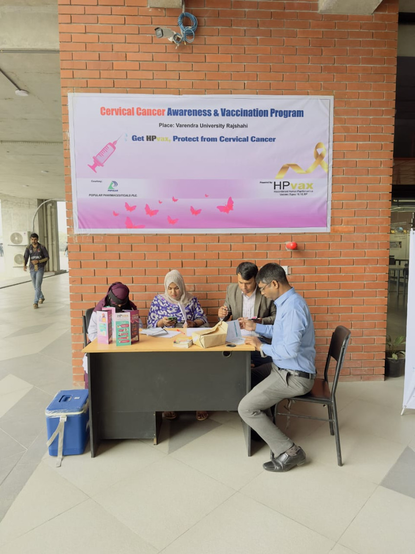 Cervical cancer awareness and vaccination program by Popular Pharmaceuticals Limited