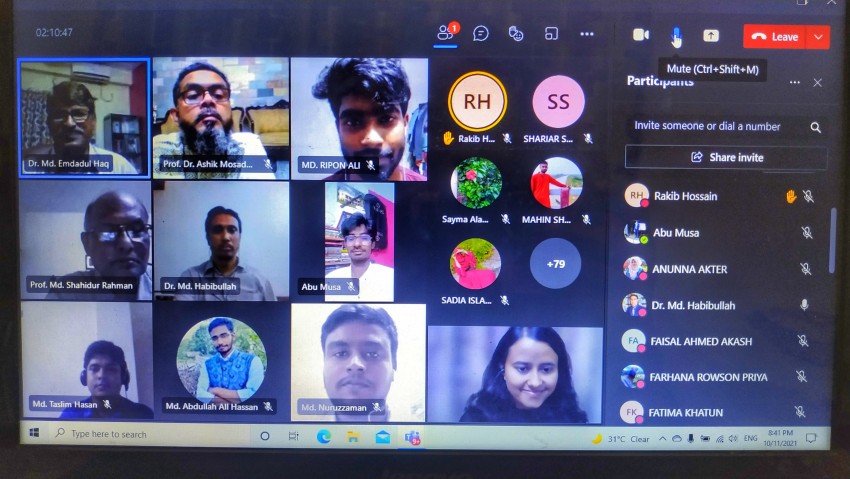 বরেন্দ্র বিশ্ববিদ্যালয়ের রাষ্ট্রবিজ্ঞান বিভাগে  "Colonial Drug Trade: From Palashi to Partition” বিষয়ক ভার্চুয়াল সেমিনার অনুষ্ঠিত