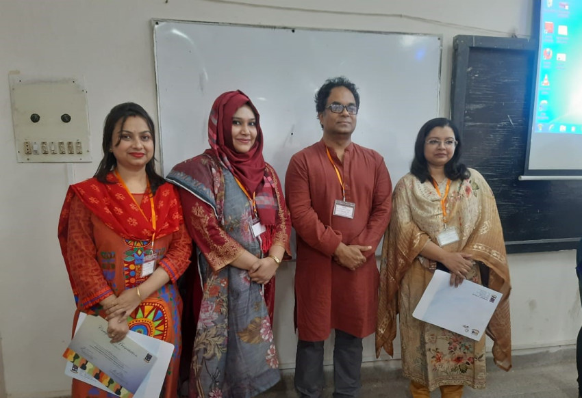 Four faculties from the Department of English, VU attended an International conference in DU